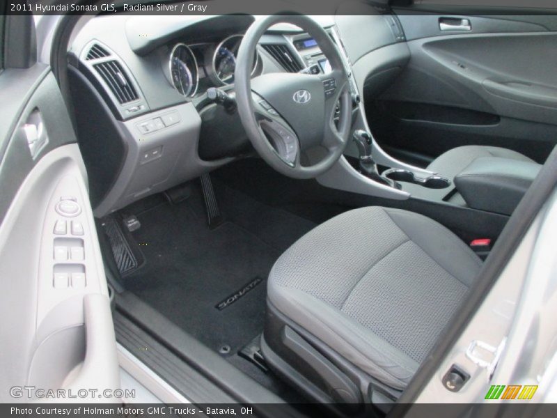 Radiant Silver / Gray 2011 Hyundai Sonata GLS