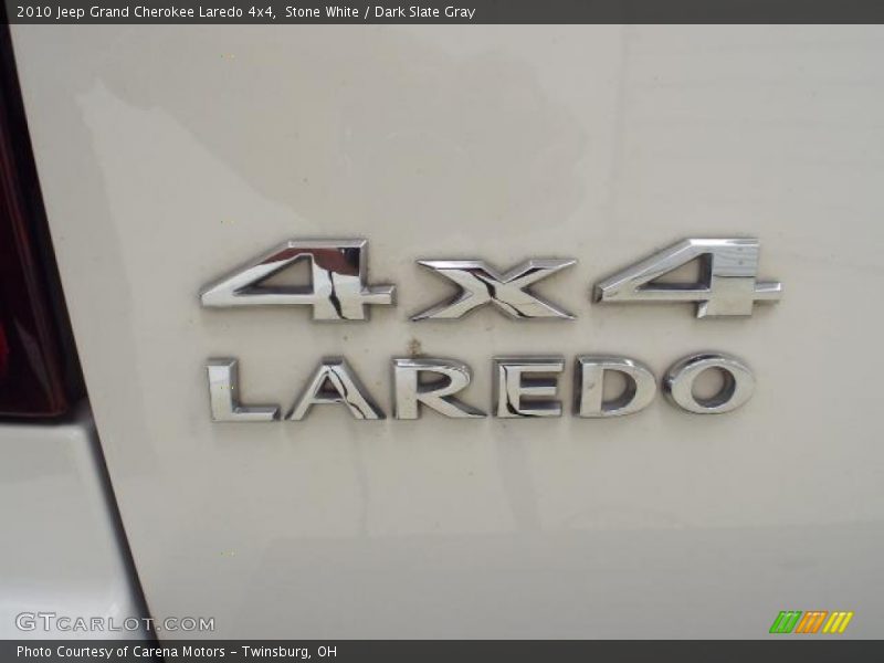 Stone White / Dark Slate Gray 2010 Jeep Grand Cherokee Laredo 4x4