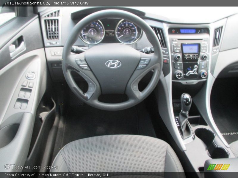 Radiant Silver / Gray 2011 Hyundai Sonata GLS