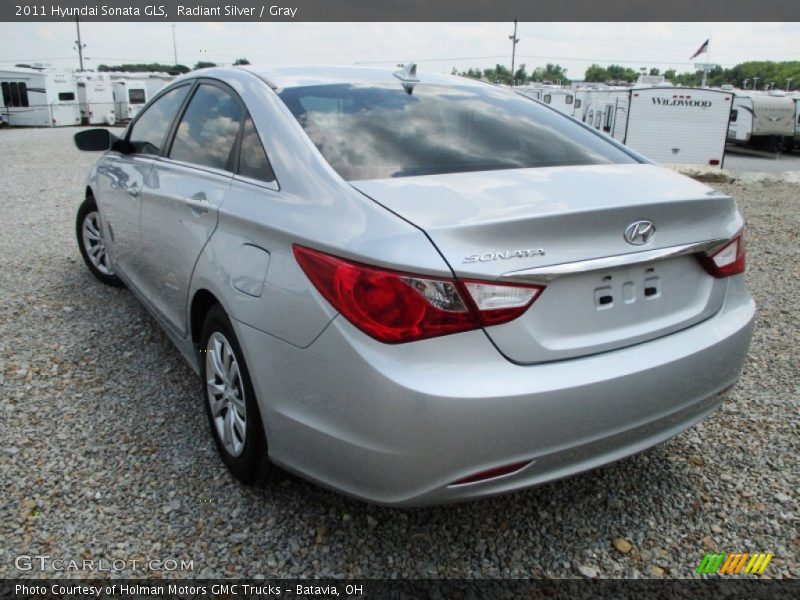 Radiant Silver / Gray 2011 Hyundai Sonata GLS