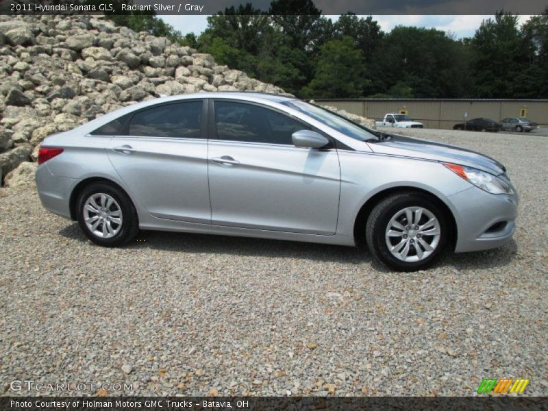 Radiant Silver / Gray 2011 Hyundai Sonata GLS