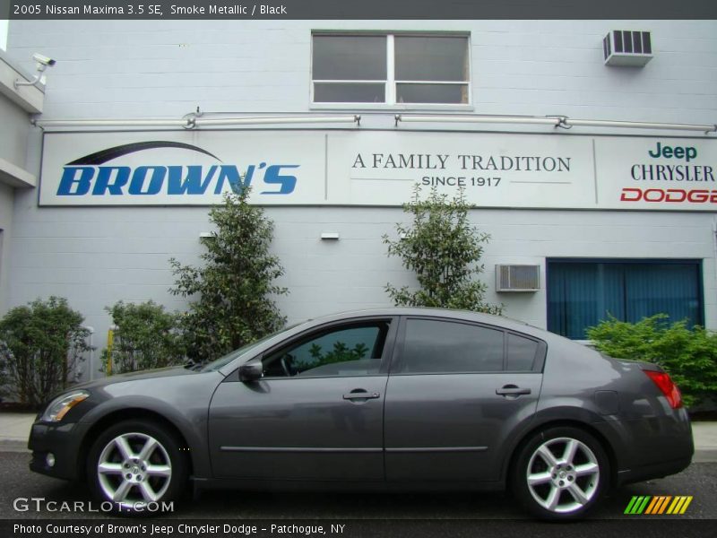 Smoke Metallic / Black 2005 Nissan Maxima 3.5 SE