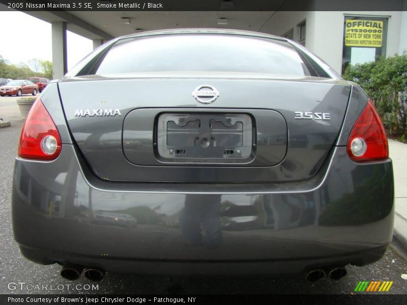 Smoke Metallic / Black 2005 Nissan Maxima 3.5 SE