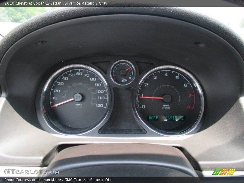 Silver Ice Metallic / Gray 2010 Chevrolet Cobalt LS Sedan