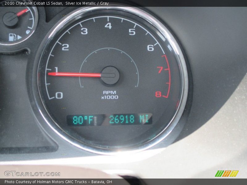 Silver Ice Metallic / Gray 2010 Chevrolet Cobalt LS Sedan