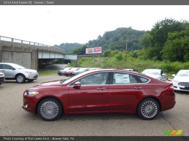 Sunset / Dune 2014 Ford Fusion SE