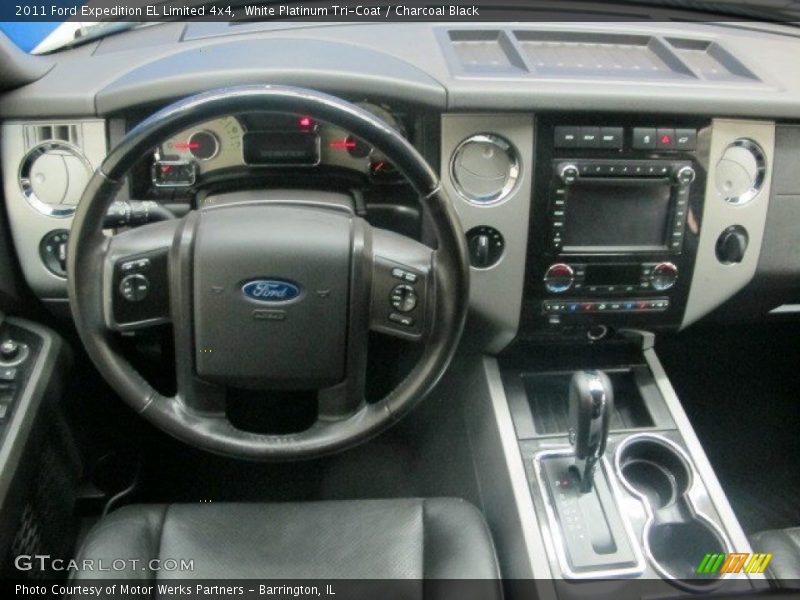 White Platinum Tri-Coat / Charcoal Black 2011 Ford Expedition EL Limited 4x4