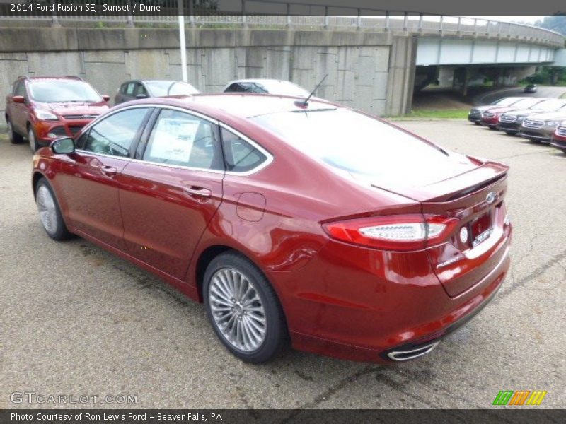 Sunset / Dune 2014 Ford Fusion SE