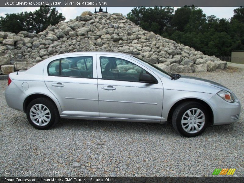 Silver Ice Metallic / Gray 2010 Chevrolet Cobalt LS Sedan