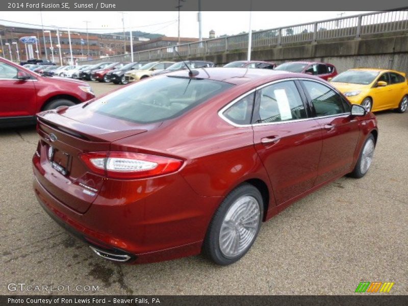 Sunset / Dune 2014 Ford Fusion SE