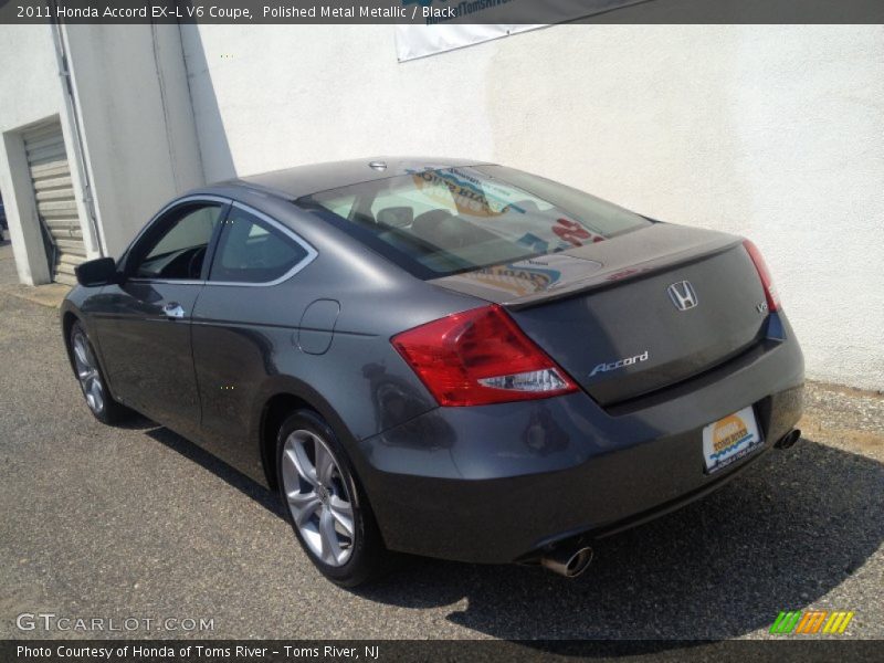 Polished Metal Metallic / Black 2011 Honda Accord EX-L V6 Coupe