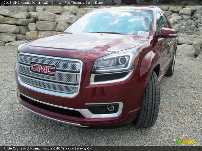 Crimson Red Tincoat / Cocoa Dune 2015 GMC Acadia Denali AWD