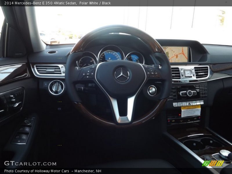 Polar White / Black 2014 Mercedes-Benz E 350 4Matic Sedan