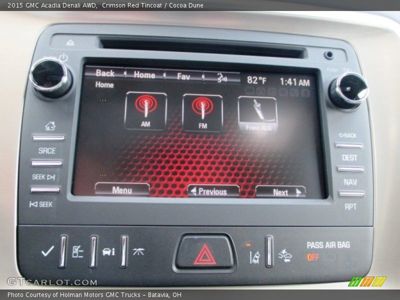 Crimson Red Tincoat / Cocoa Dune 2015 GMC Acadia Denali AWD