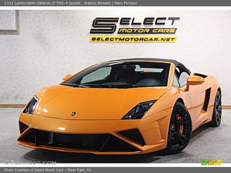 Arancio Borealis / Nero Perseus 2013 Lamborghini Gallardo LP 560-4 Spyder