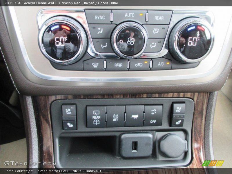 Controls of 2015 Acadia Denali AWD