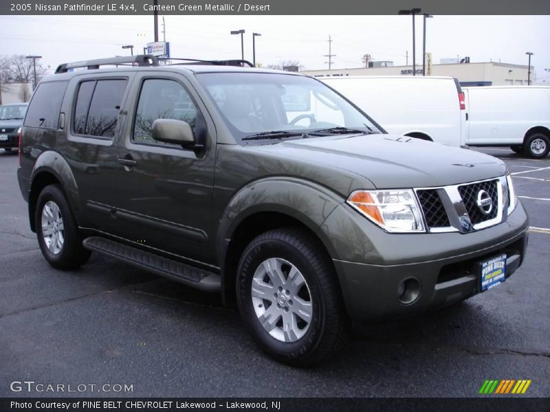 Canteen Green Metallic / Desert 2005 Nissan Pathfinder LE 4x4
