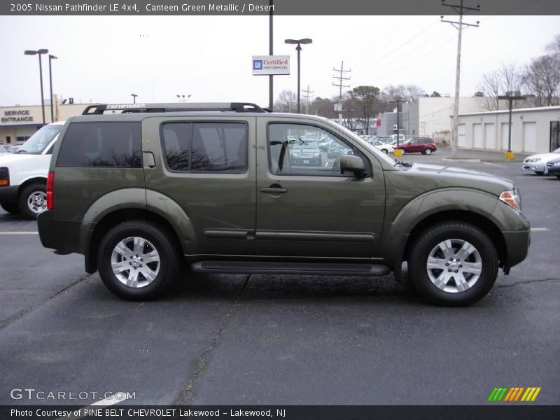 Canteen Green Metallic / Desert 2005 Nissan Pathfinder LE 4x4