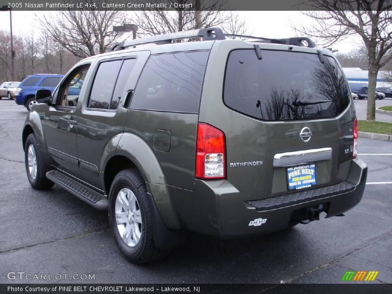 Canteen Green Metallic / Desert 2005 Nissan Pathfinder LE 4x4