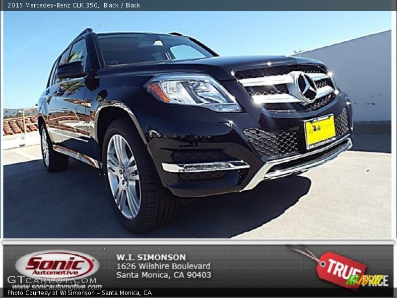 Black / Black 2015 Mercedes-Benz GLK 350