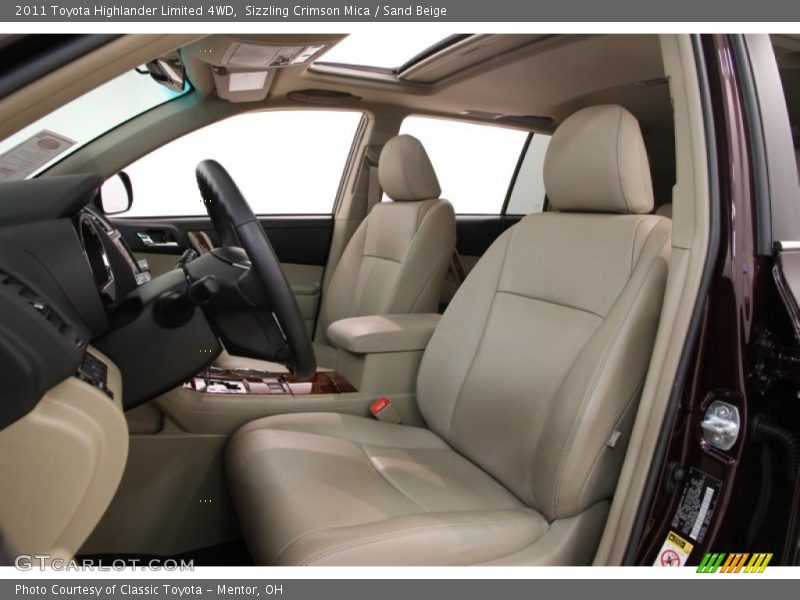 Sizzling Crimson Mica / Sand Beige 2011 Toyota Highlander Limited 4WD