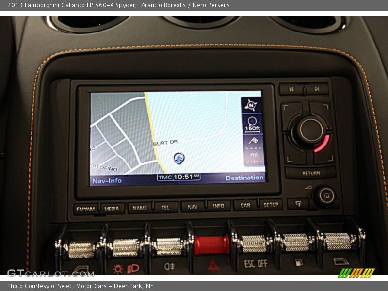 Navigation of 2013 Gallardo LP 560-4 Spyder