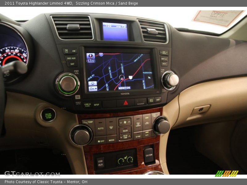 Sizzling Crimson Mica / Sand Beige 2011 Toyota Highlander Limited 4WD