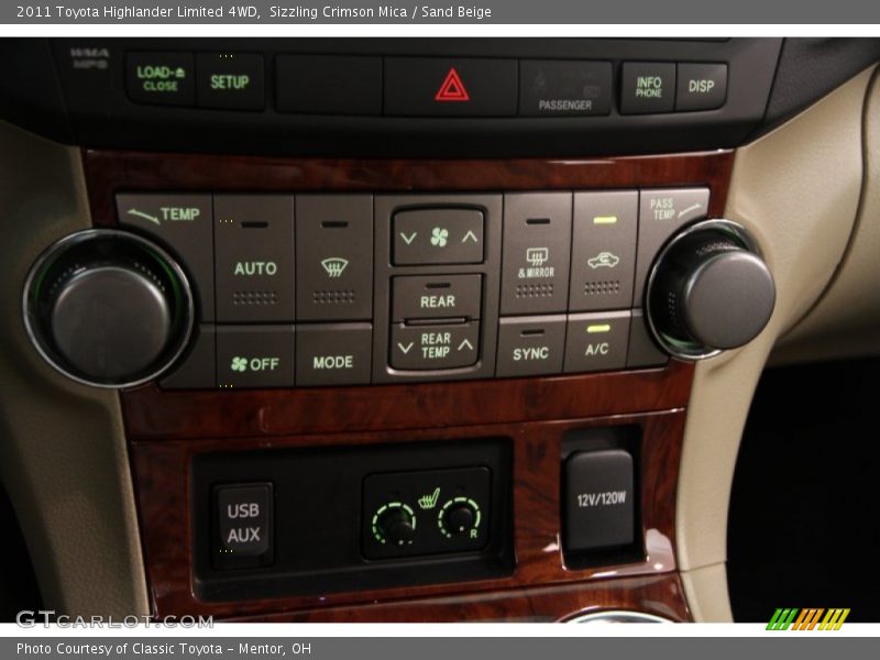 Sizzling Crimson Mica / Sand Beige 2011 Toyota Highlander Limited 4WD