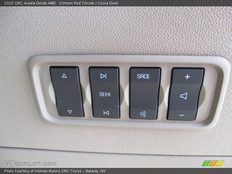 Controls of 2015 Acadia Denali AWD