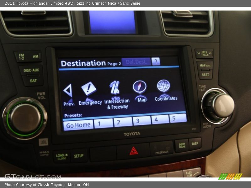 Sizzling Crimson Mica / Sand Beige 2011 Toyota Highlander Limited 4WD