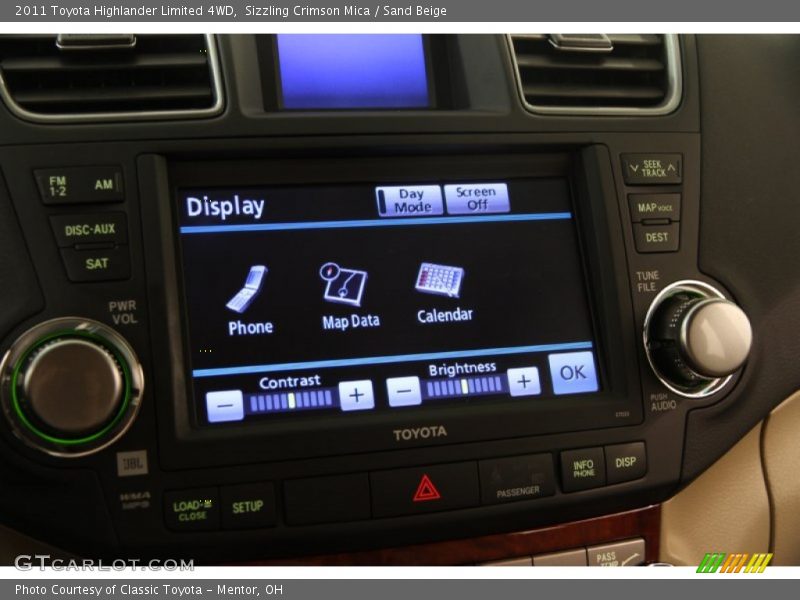 Sizzling Crimson Mica / Sand Beige 2011 Toyota Highlander Limited 4WD