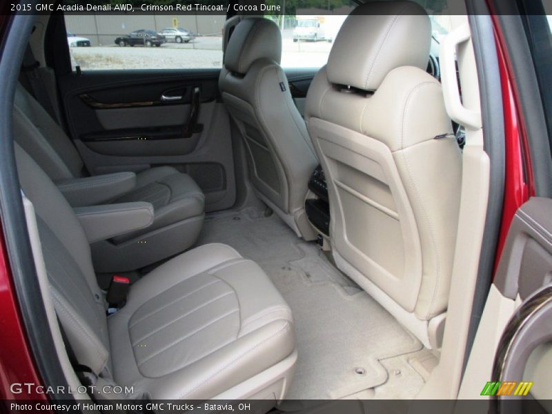 Crimson Red Tincoat / Cocoa Dune 2015 GMC Acadia Denali AWD