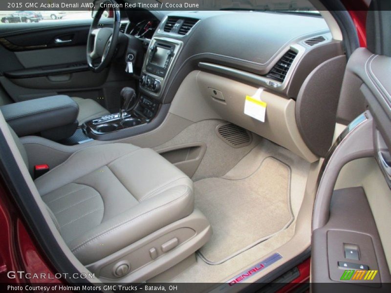 Crimson Red Tincoat / Cocoa Dune 2015 GMC Acadia Denali AWD