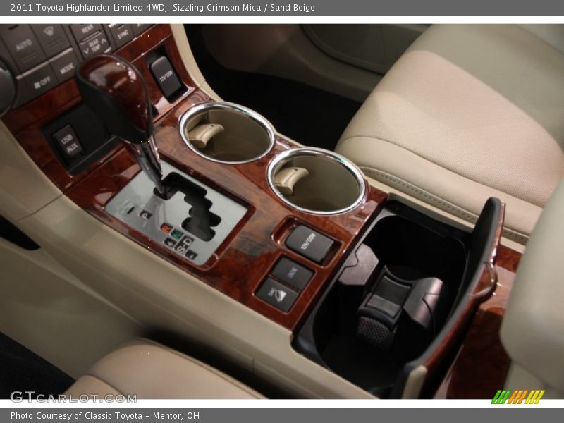 Sizzling Crimson Mica / Sand Beige 2011 Toyota Highlander Limited 4WD