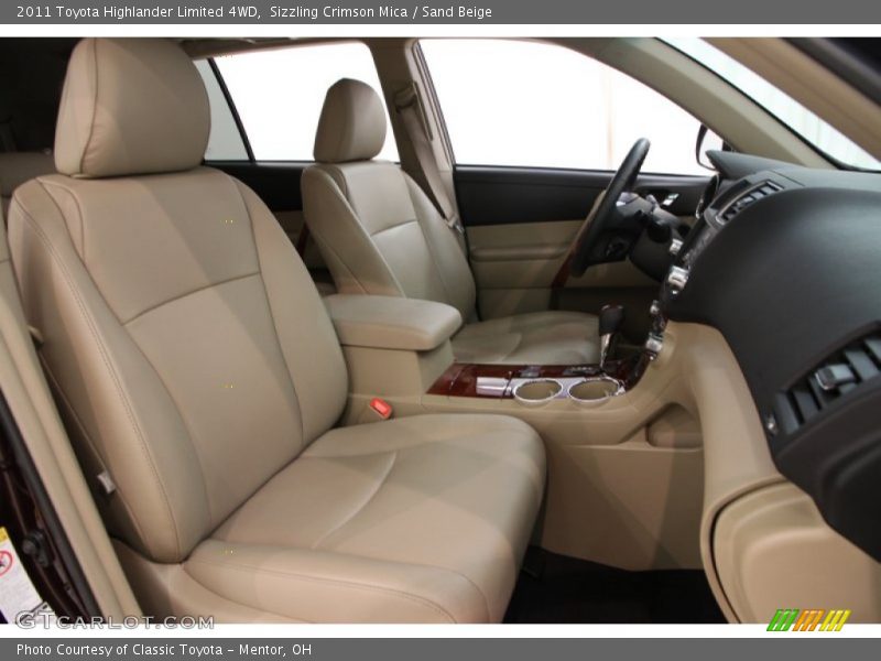 Sizzling Crimson Mica / Sand Beige 2011 Toyota Highlander Limited 4WD