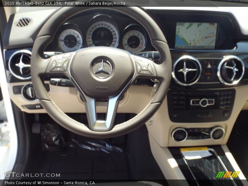Polar White / Sahara Beige/Mocha 2015 Mercedes-Benz GLK 350