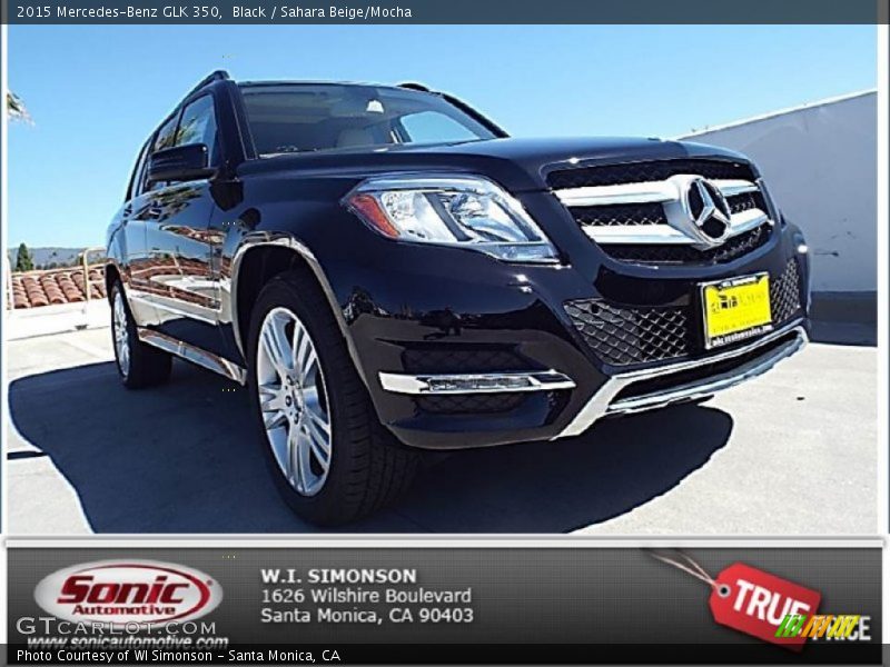 Black / Sahara Beige/Mocha 2015 Mercedes-Benz GLK 350