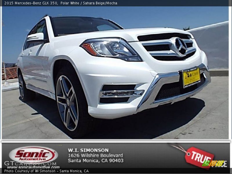 Polar White / Sahara Beige/Mocha 2015 Mercedes-Benz GLK 350