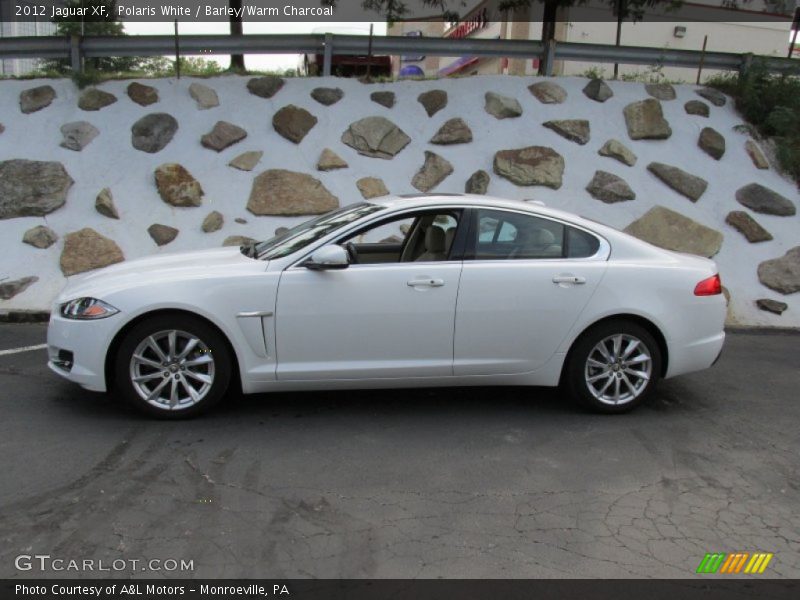 Polaris White / Barley/Warm Charcoal 2012 Jaguar XF