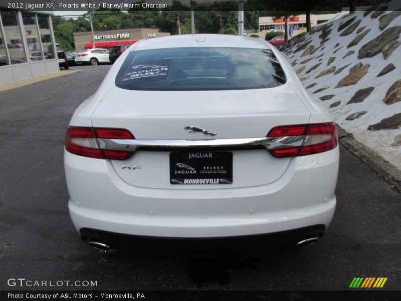 Polaris White / Barley/Warm Charcoal 2012 Jaguar XF