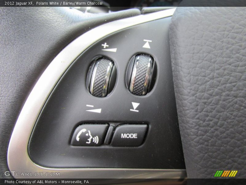 Polaris White / Barley/Warm Charcoal 2012 Jaguar XF