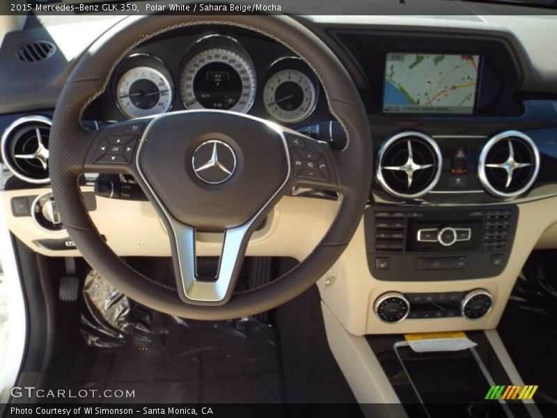 Polar White / Sahara Beige/Mocha 2015 Mercedes-Benz GLK 350