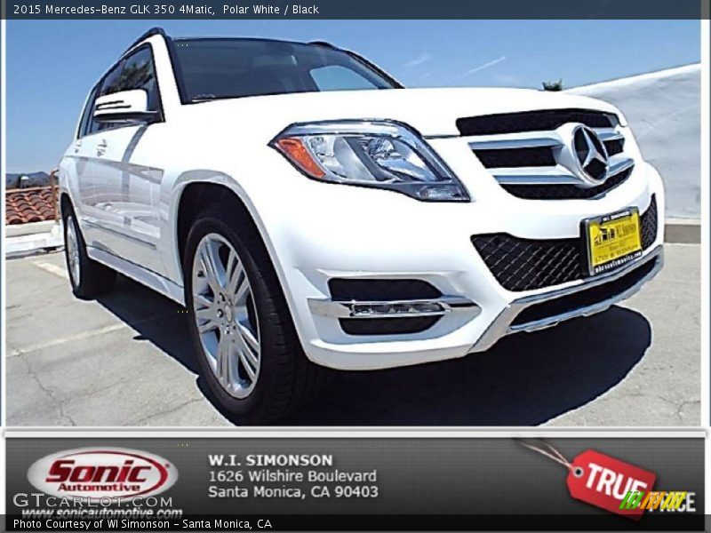 Polar White / Black 2015 Mercedes-Benz GLK 350 4Matic