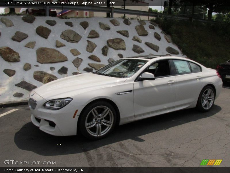 Alpine White / Black 2015 BMW 6 Series 650i xDrive Gran Coupe