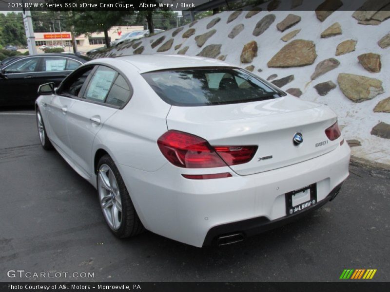 Alpine White / Black 2015 BMW 6 Series 650i xDrive Gran Coupe