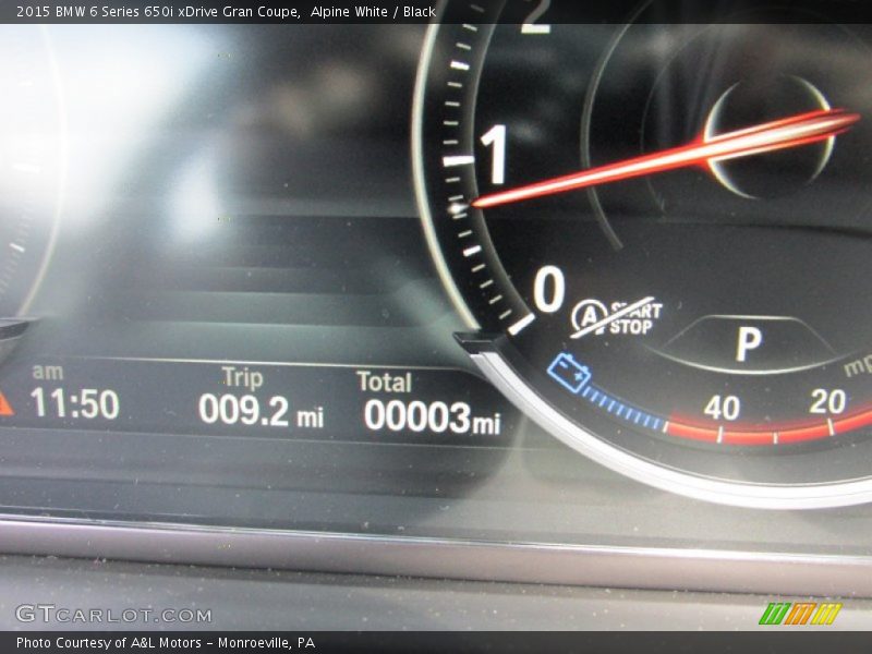 Alpine White / Black 2015 BMW 6 Series 650i xDrive Gran Coupe