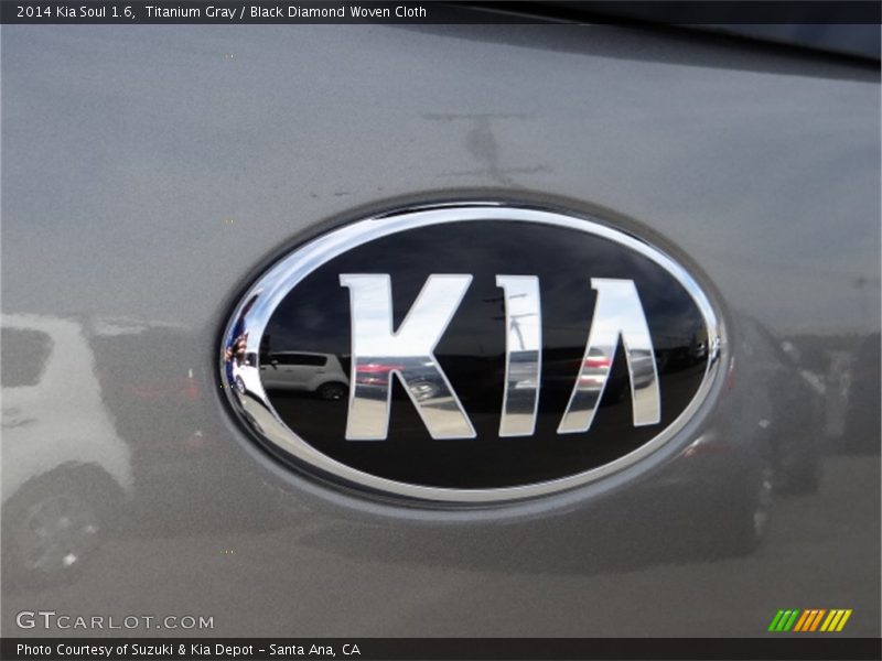 Titanium Gray / Black Diamond Woven Cloth 2014 Kia Soul 1.6