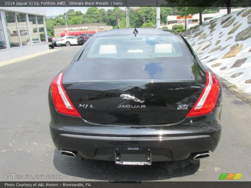 Ultimate Black Metallic / Ivory 2014 Jaguar XJ XJL Portfolio AWD