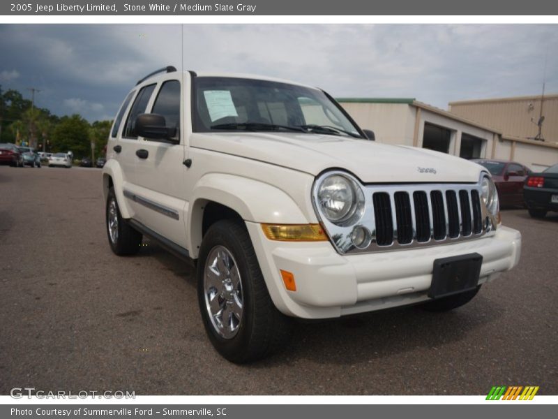 Stone White / Medium Slate Gray 2005 Jeep Liberty Limited