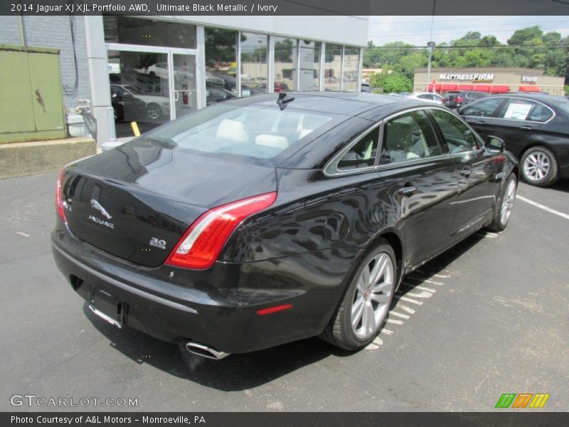 Ultimate Black Metallic / Ivory 2014 Jaguar XJ XJL Portfolio AWD